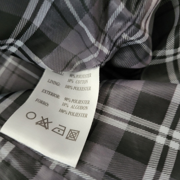 Snobbish Large Charcoal Grey Pea Coat Double Button Warm Fall Winter Long Jacket - Picture 3 of 7